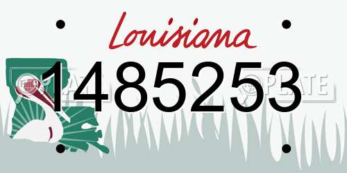1485253 Louisiana License Plate