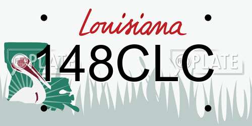 148CLC Louisiana License Plate