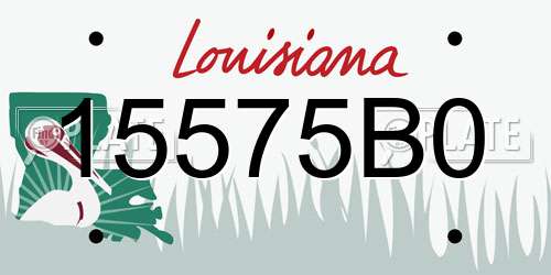 15575B0 Louisiana License Plate