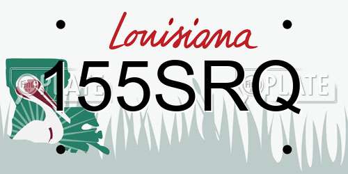 155SRQ Louisiana License Plate