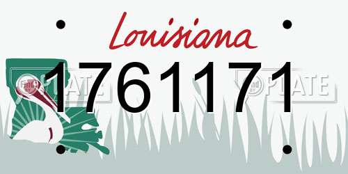 1761171 Louisiana License Plate