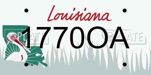 1770OA Louisiana License Plate