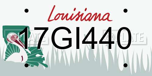17GI440 Louisiana License Plate
