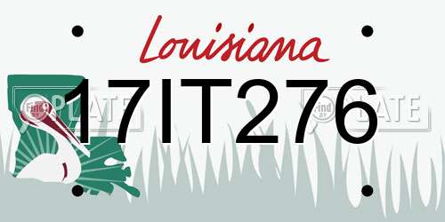 17IT276 Louisiana License Plate