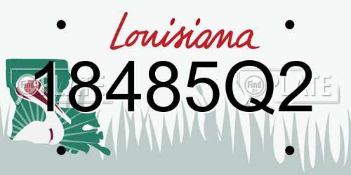 18485Q2 Louisiana License Plate