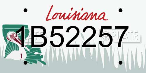 1B52257 Louisiana License Plate