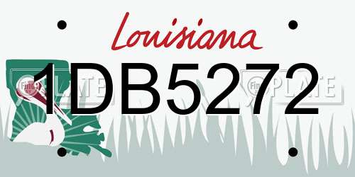 1DB5272 Louisiana License Plate