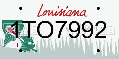 1TO7992 Louisiana License Plate