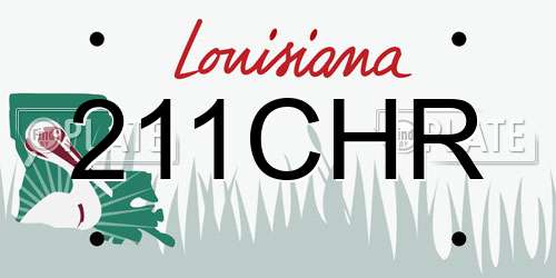 211CHR Louisiana License Plate
