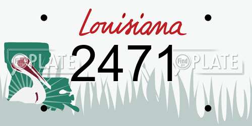 2471 Louisiana License Plate