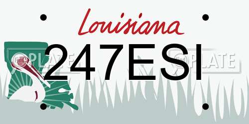 247ESI Louisiana License Plate