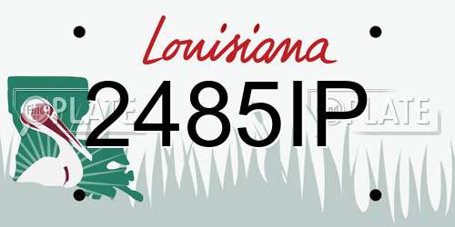 2485IP Louisiana License Plate