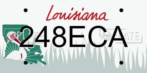 248ECA Louisiana License Plate