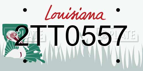 2TT0557 Louisiana License Plate