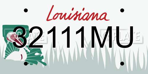 32111MU Louisiana License Plate
