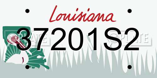 37201S2 Louisiana License Plate