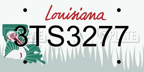 3TS3277 Louisiana License Plate