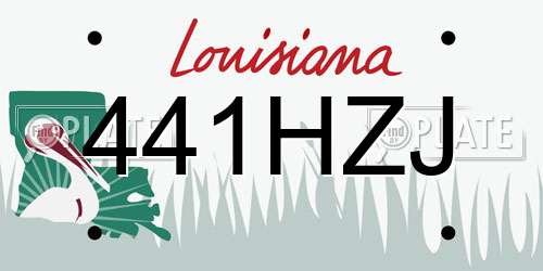 441HZJ Louisiana License Plate