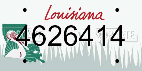 4626414 Louisiana License Plate