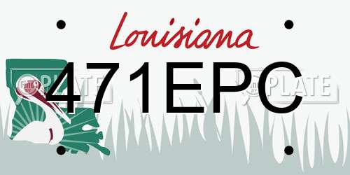 471EPC Louisiana License Plate