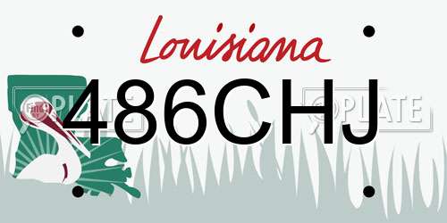486CHJ Louisiana License Plate