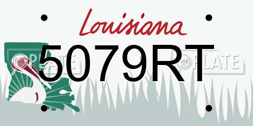 5079RT Louisiana License Plate
