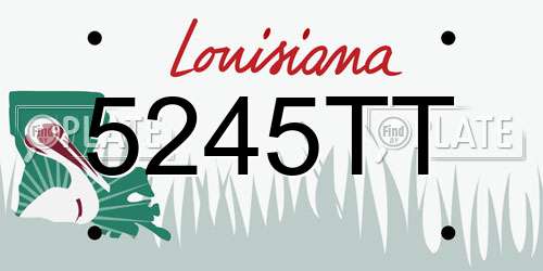 5245TT Louisiana License Plate