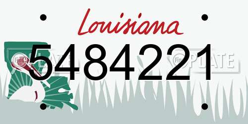 5484221 Louisiana License Plate