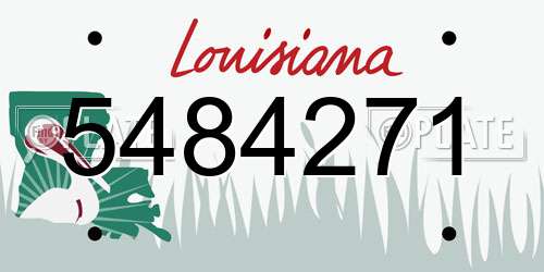5484271 Louisiana License Plate