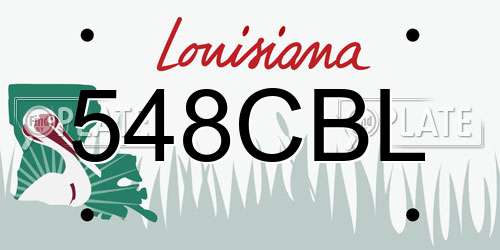 548CBL Louisiana License Plate