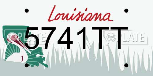 5741TT Louisiana License Plate