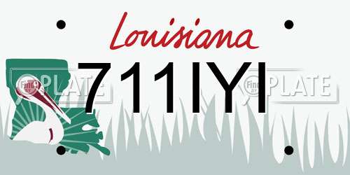 711IYI Louisiana License Plate