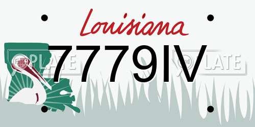 7779IV Louisiana License Plate