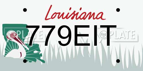 779EIT Louisiana License Plate