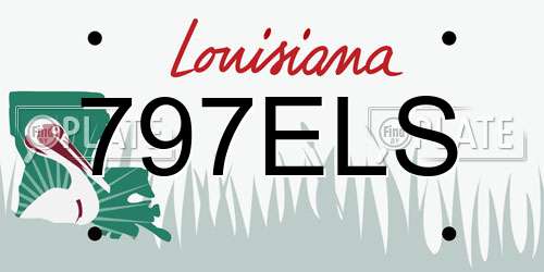 797ELS Louisiana License Plate