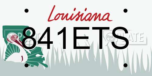 841ETS Louisiana License Plate