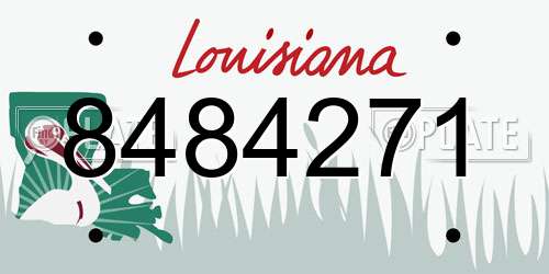 8484271 Louisiana License Plate