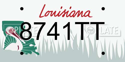 8741TT Louisiana License Plate
