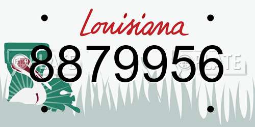 8879956 Louisiana License Plate