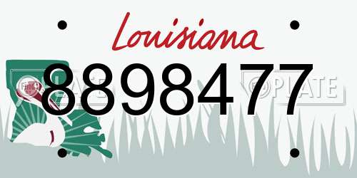 8898477 Louisiana License Plate