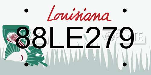 88LE279 Louisiana License Plate
