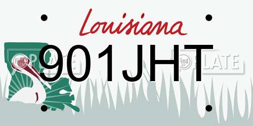 901JHT Louisiana License Plate