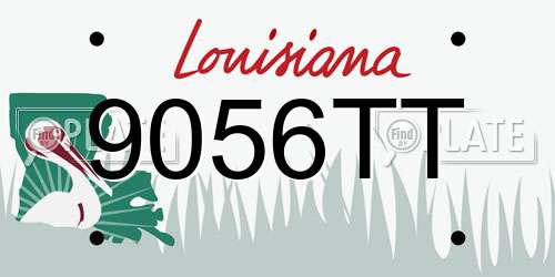 9056TT Louisiana License Plate