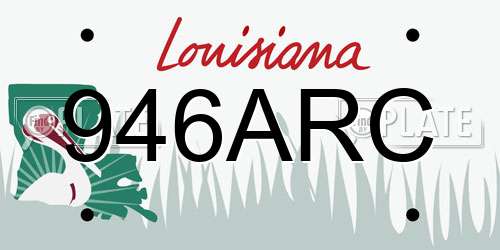 946ARC Louisiana License Plate