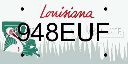 948EUF Louisiana License Plate