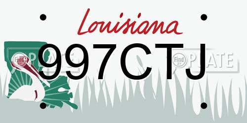 997CTJ Louisiana License Plate