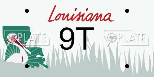 9T Louisiana License Plate