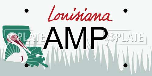 AMP Louisiana License Plate