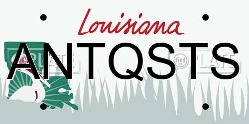ANTQSTS Louisiana License Plate