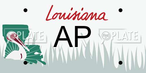 AP Louisiana License Plate